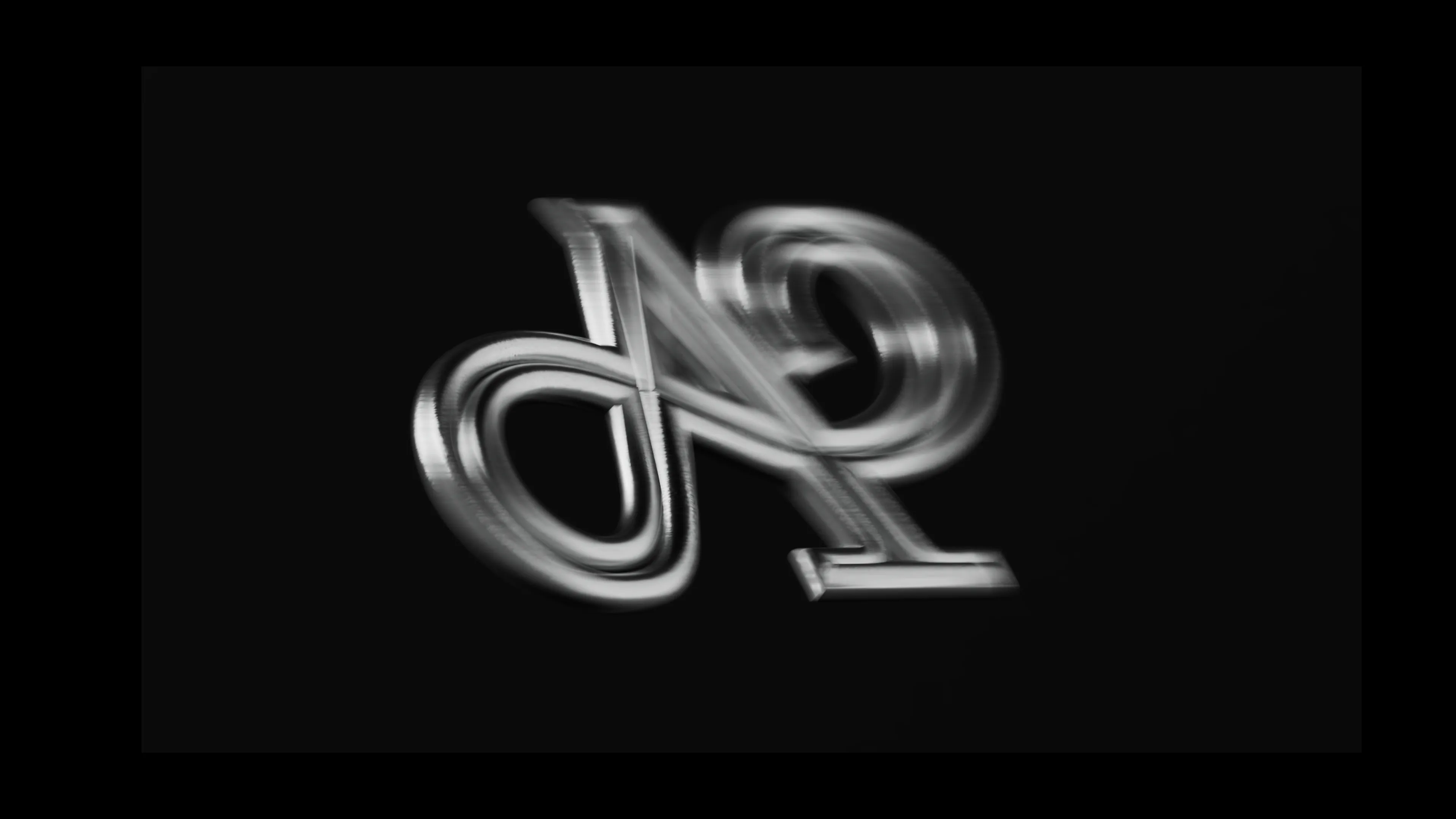 Chrome 3D A monogram