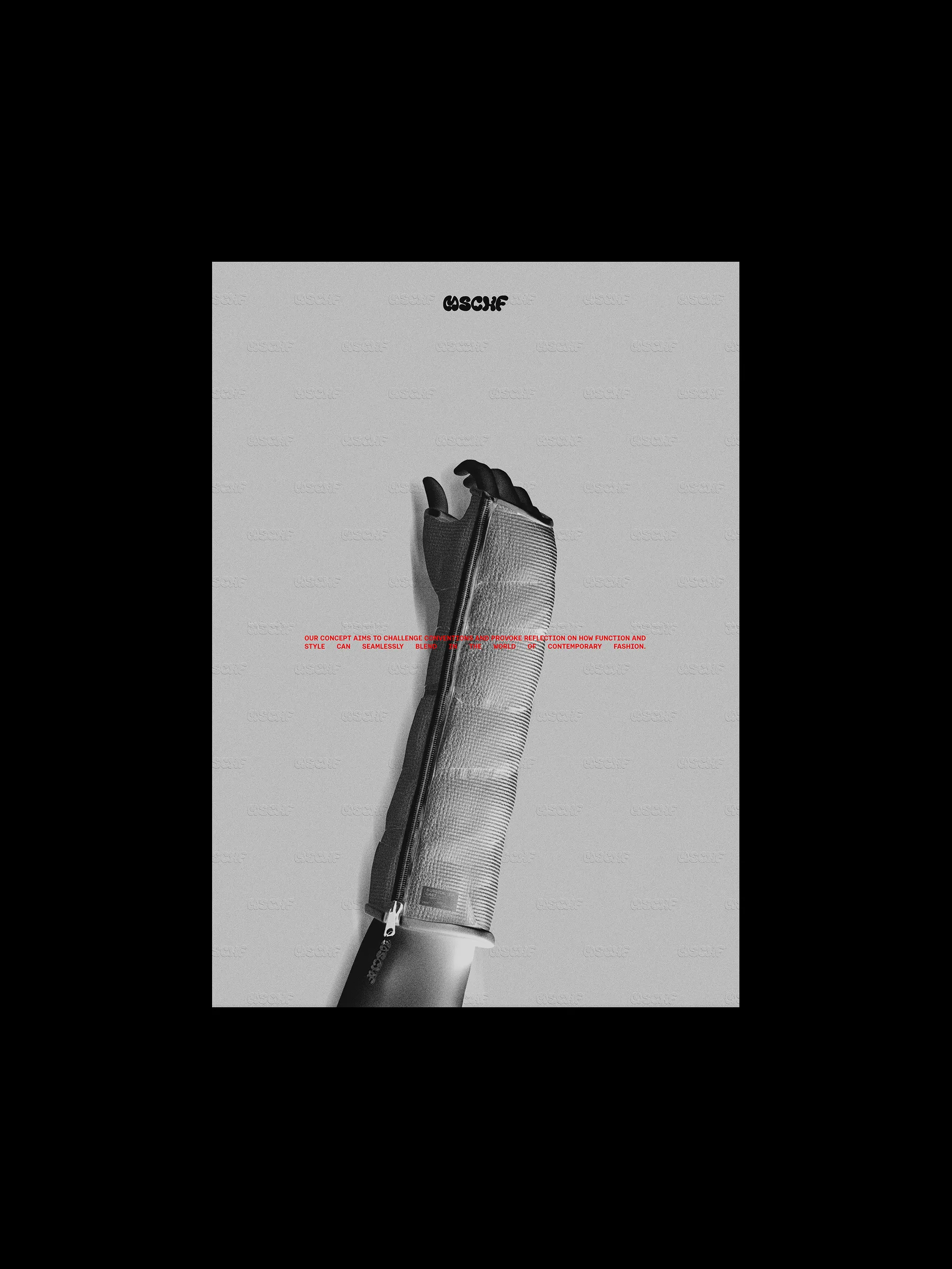 Poster of an arm wearing the zip cast